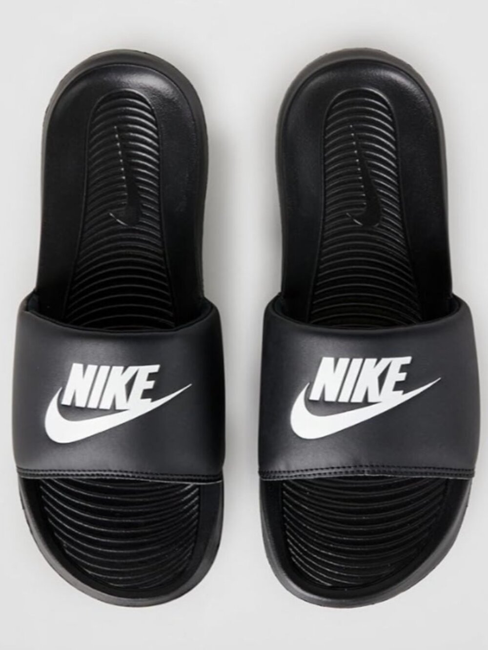 NWT Nike Men's Victori One Slides Sport Sandal, Black/White Size 12